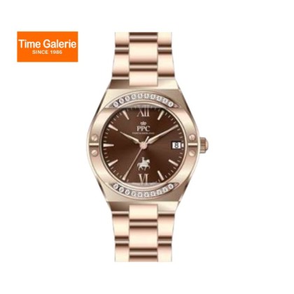 Paris Polo Club PPC-FD02-RG-BR Brown Dial Date Function Women Watch Paris Polo Club PPC-FD02-RG-BR Brown Dial Date Function Women Watch
