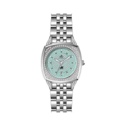 Paris Polo Club PPC-FD06-SL-BG Luxury Tonneau Case Date Function Women Watch Paris Polo Club PPC-FD06-SL-BG Luxury Tonneau Case Date Function Women Watch