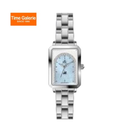 Paris Polo Club PPC-FE04-SL-BU Silver Solid Steel Band Women Watch Paris Polo Club PPC-FE04-SL-BU Silver Solid Steel Band Women Watch