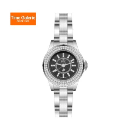 Paris Polo Club PPC-FE12-SL-BK Black Dial Solid Steel Band Women Watch