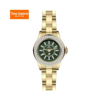 Paris Polo Club PPC-FE12-GD-GN Gold Solid Steel Band Women Watch Paris Polo Club PPC-FE12-GD-GN Gold Solid Steel Band Women Watch