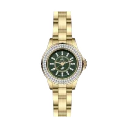 Paris Polo Club PPC-FE12-GD-GN Gold Solid Steel Band Women Watch Paris Polo Club PPC-FE12-GD-GN Gold Solid Steel Band Women Watch