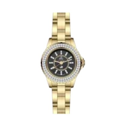 Paris Polo Club PPC-FE12-GD-BK Gold Solid Steel Band Women Watch Paris Polo Club PPC-FE12-GD-BK Gold Solid Steel Band Women Watch