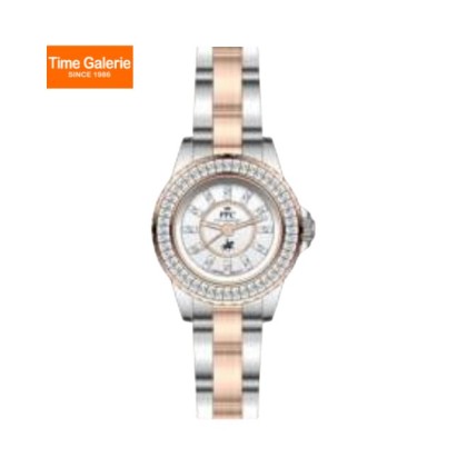 Paris Polo Club PPC-FE12-SR-WE Silver Rose Gold Solid Steel Band Women Watch Paris Polo Club PPC-FE12-SR-WE Silver Rose Gold Solid Steel Band Women Watch