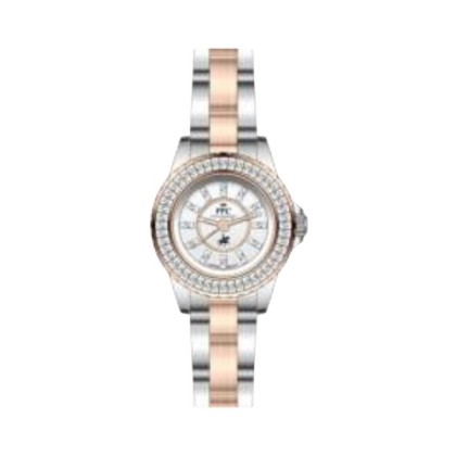 Paris Polo Club PPC-FE12-SR-WE Silver Rose Gold Solid Steel Band Women Watch Paris Polo Club PPC-FE12-SR-WE Silver Rose Gold Solid Steel Band Women Watch