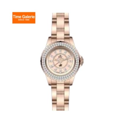 Paris Polo Club PPC-FE12-RG-RG Rose Gold Solid Steel Band Women Watch