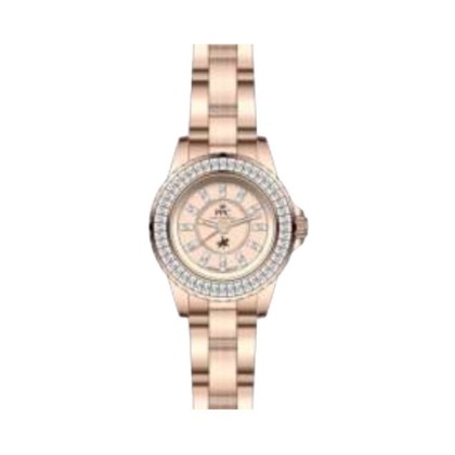 Paris Polo Club PPC-FE12-RG-RG Rose Gold Solid Steel Band Women Watch