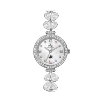 Paris Polo Club PPC-FE14-SL-WE White Dial Elegant Petal Bracelet Women Watch Paris Polo Club PPC-FE14-SL-WE White Dial Elegant Petal Bracelet Women Watch