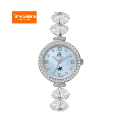 Paris Polo Club PPC-FE14-SL-BU Blue Dial Elegant Petal Bracelet Women Watch