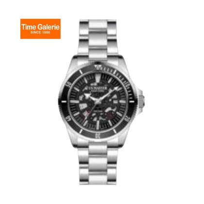 U.S Master Polo Club USM-FB09-SL-BK Black Skeleton Dial Design Men Watch U.S Master Polo Club USM-FB09-SL-BK Black Skeleton Dial Design Men Watch