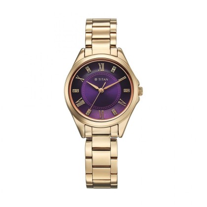 Titan Sparkle 2565WM06 Purple Dial Stainless Steel Strap Quartz Women Watch Titan Sparkle 2565WM06 Purple Dial Stainless Steel Strap Quartz Women Watch