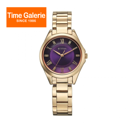 Titan Sparkle 2565WM06 Purple Dial Stainless Steel Strap Quartz Women Watch Titan Sparkle 2565WM06 Purple Dial Stainless Steel Strap Quartz Women Watch