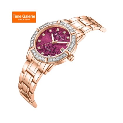 Bonia Elegance BNB10893-2567S Purple Dial Stainless Steel Women Watch Bonia Elegance BNB10893-2567S Purple Dial Stainless Steel Women Watch