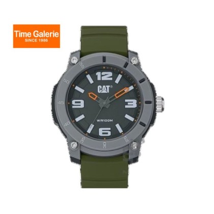 CAT STRYNOX LY-140-23-332 Analog Green Silicone Strap Men Watch CAT STRYNOX LY-140-23-332 Analog Green Silicone Strap Men Watch