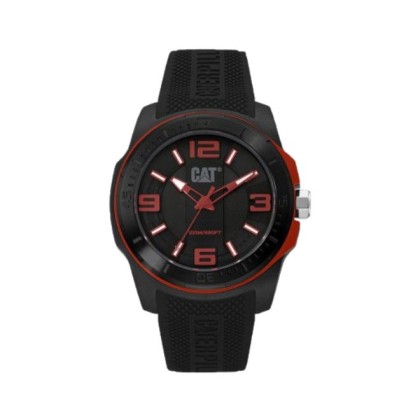 CAT GRIDLOCK LX-161-21-138 Analog Black Silicone Strap Men Watch CAT GRIDLOCK LX-161-21-138 Analog Black Silicone Strap Men Watch