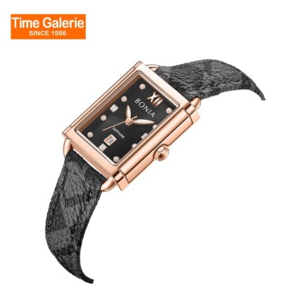 Bonia Elegance BNB10910-2533 Black Leather Strap Women Watch Bonia Elegance BNB10910-2533 Black Leather Strap Women Watch