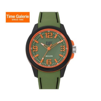 CAT LINEVOLT LZ-110-23-328 Analog Green Silicone Band Men Watch CAT LINEVOLT LZ-110-23-328 Analog Green Silicone Band Men Watch