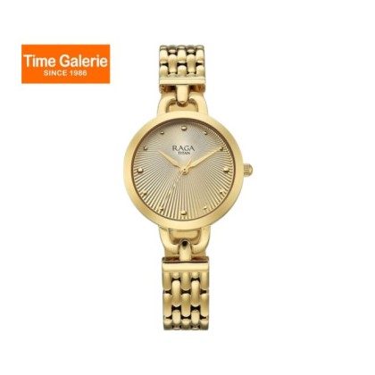 Titan Raga Showstopper 95349YM01 Gold Dial Metal Women Watch Titan Raga Showstopper 95349YM01 Gold Dial Metal Women Watch