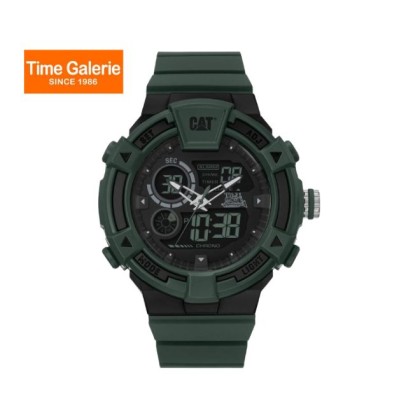 CAT DUALMODE MI-165-23-133 Analog Green Rubber Strap Men Watch
