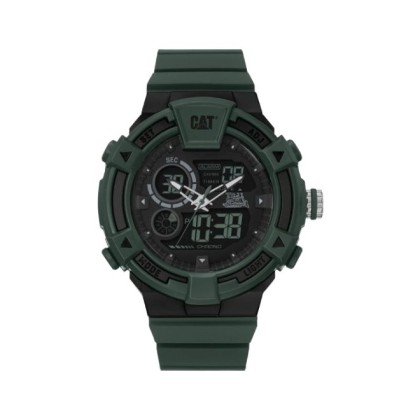 CAT DUALMODE MI-165-23-133 Analog Green Rubber Strap Men Watch