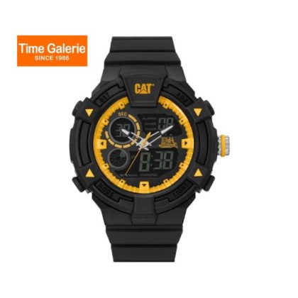 Cat DUALMODE MI-165-21-137 Analog Gun Rubber Strap Men Watch