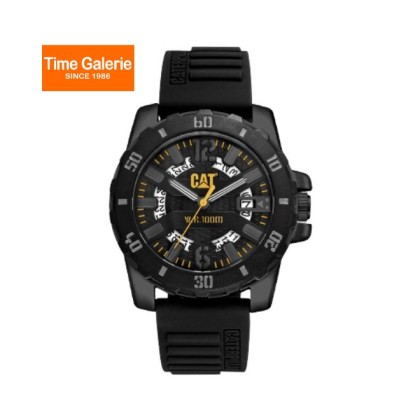 Cat Steel Barricade AR-161-21-131 Analog Black Silicone Men Watch