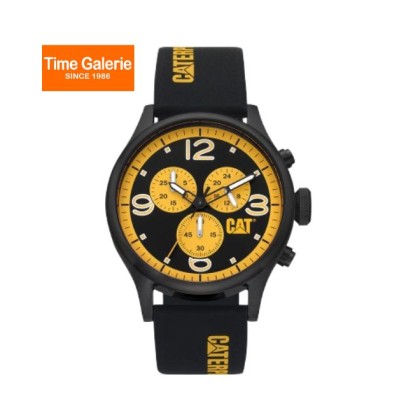 Cat DIAM Chrono QB-163-27-731 Analog Black Silicone Men Watch