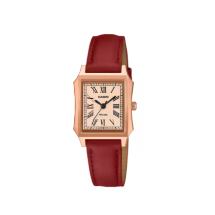 Casio General LTP-B190RGL-4BV Red Genuine Leather Strap Women Watch Casio General LTP-B190RGL-4BV Red Genuine Leather Strap Women Watch