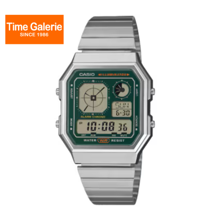 Casio Vintage A130WE-3ADF Adjustable Clasp Stainless Steel Unisex Watch Casio Vintage A130WE-3ADF Adjustable Clasp Stainless Steel Unisex Watch