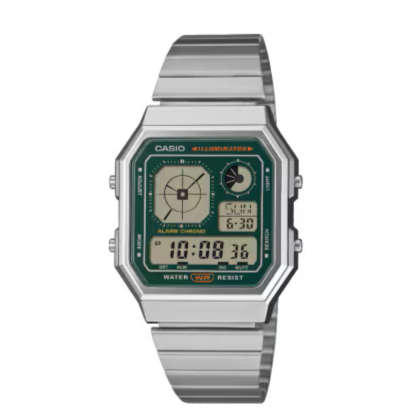 Casio Vintage A130WE-3ADF Adjustable Clasp Stainless Steel Unisex Watch Casio Vintage A130WE-3ADF Adjustable Clasp Stainless Steel Unisex Watch