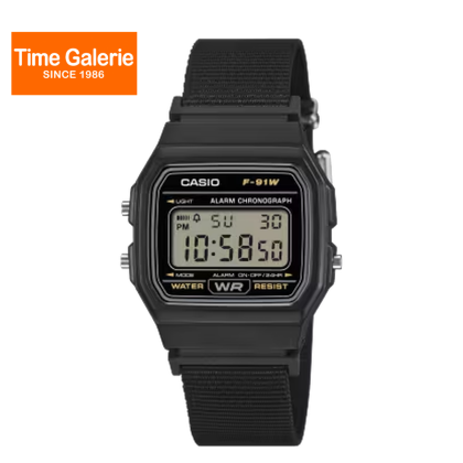 Casio General F-91WF-1ADF Digital Cloth Band Unisex Watch Casio General F-91WF-1ADF Digital Cloth Band Unisex Watch