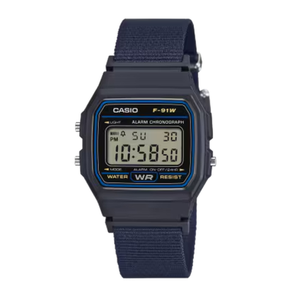Casio General F-91WF-2ADF Digital Cloth Band Unisex Watch Casio General F-91WF-2ADF Digital Cloth Band Unisex Watch
