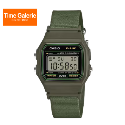 Casio General F-91WF-3ADF Digital Cloth Band Unisex Watch Casio General F-91WF-3ADF Digital Cloth Band Unisex Watch