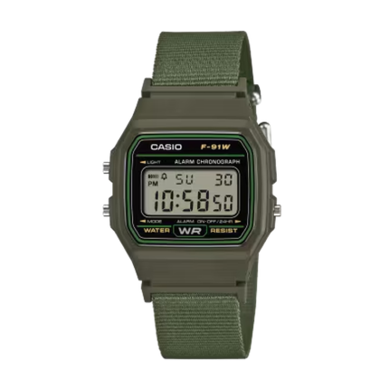 Casio General F-91WF-3ADF Digital Cloth Band Unisex Watch Casio General F-91WF-3ADF Digital Cloth Band Unisex Watch