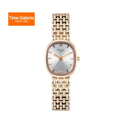 Titan Raga 95430WM01 Analog Silver Dial Rose Gold Metal Strap Women Watch Titan Raga 95430WM01 Analog Silver Dial Rose Gold Metal Strap Women Watch