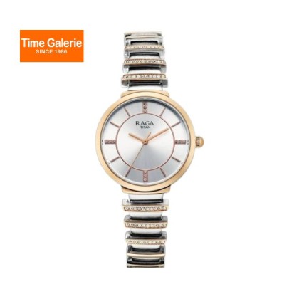 Titan Raga 95431KM01 Analog Two Toned Metal Strap Women Watch Titan Raga 95431KM01 Analog Two Toned Metal Strap Women Watch