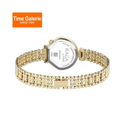 Titan Raga 95432YM01 Analog White Dial Golden Metal Strap Women Watch Titan Raga 95432YM01 Analog White Dial Golden Metal Strap Women Watch