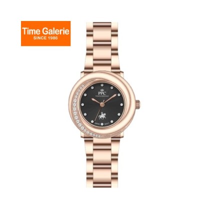 Paris Polo Club PPC-FD07-RG-BK Japanese Movement Bracelet Strap Women Watch 