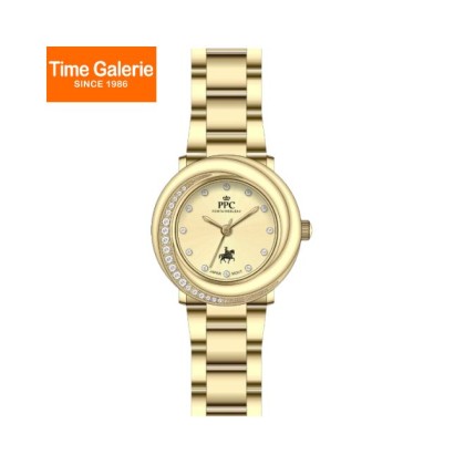 Paris Polo Club PPC-FD07-GD-GD Japanese Movement Bracelet Strap Women Watch 
