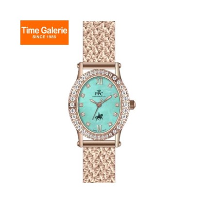 Paris Polo Club PPC-FD08-RG-BG Roman Numerals with Crystal Hour Markers Women Watch 