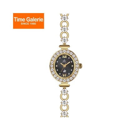 Paris Polo Club PPC-FD12-GD-BK Sparkling Crystal Bezel Bracelet Strap Women Watch Paris Polo Club PPC-FD12-GD-BK Sparkling Crystal Bezel Bracelet Strap Women Watch