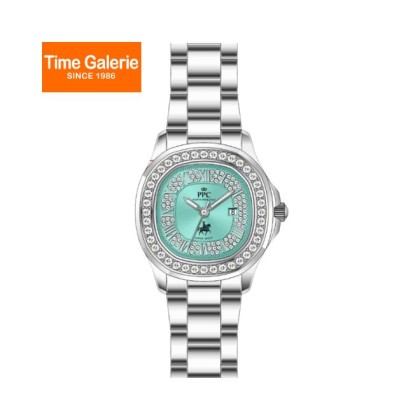 Paris Polo Club PPC-FE05-SL-BG Rounded Square Case Design Bracelet Strap Women Watch Paris Polo Club PPC-FE05-SL-BG Rounded Square Case Design Bracelet Strap Women Watch