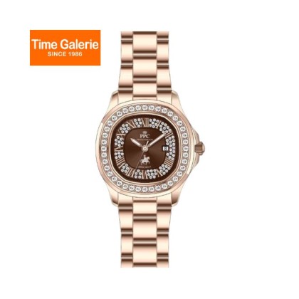 Paris Polo Club PPC-FE05-RG-BR Rounded Square Case Design Bracelet Strap Women Watch Paris Polo Club PPC-FE05-RG-BR Rounded Square Case Design Bracelet Strap Women Watch
