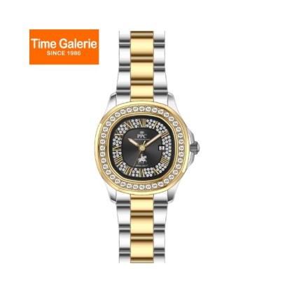 Paris Polo Club PPC-FE05-SG-BK Rounded Square Case Design Bracelet Strap Women Watch Paris Polo Club PPC-FE05-SG-BK Rounded Square Case Design Bracelet Strap Women Watch