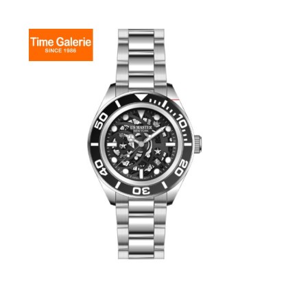 U.S Master Polo Club USM-FD04-SL-BK Japanese Movement Solid Steel Band Men Watch U.S Master Polo Club USM-FD04-SL-BK Japanese Movement Solid Steel Band Men Watch