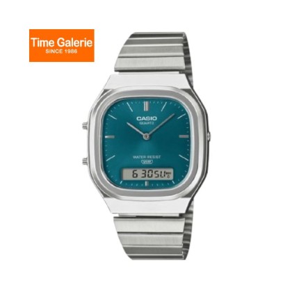 Casio Vintage AQ-240E-3A Adjustable Clasp Stainless Steel Unisex Watch Casio Vintage AQ-240E-3A Adjustable Clasp Stainless Steel Unisex Watch