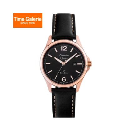 Alexandre Christie ALCW1029LDLRGBA Black Leather Strap Women Watch Alexandre Christie ALCW1029LDLRGBA Black Leather Strap Women Watch