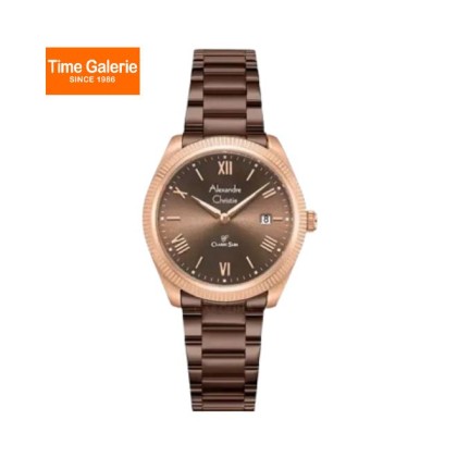 Alexandre Christie ALCW8712LDFROBO Brown Dial Stainless Steel Women Watch Alexandre Christie ALCW8712LDFROBO Brown Dial Stainless Steel Women Watch
