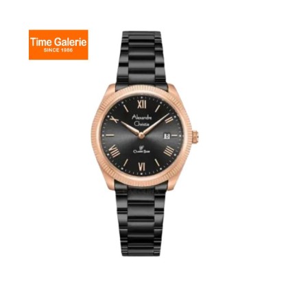 Alexandre Christie ALCW8712LDFBRBA Black Dial Stainless Steel Women Watch Alexandre Christie ALCW8712LDFBRBA Black Dial Stainless Steel Women Watch
