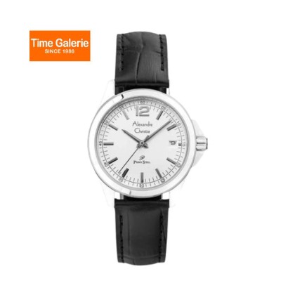 Alexandre Christie ALCW1031LDLSSSL Analog Black Leather Strap Women Watch Alexandre Christie ALCW1031LDLSSSL Analog Black Leather Strap Women Watch